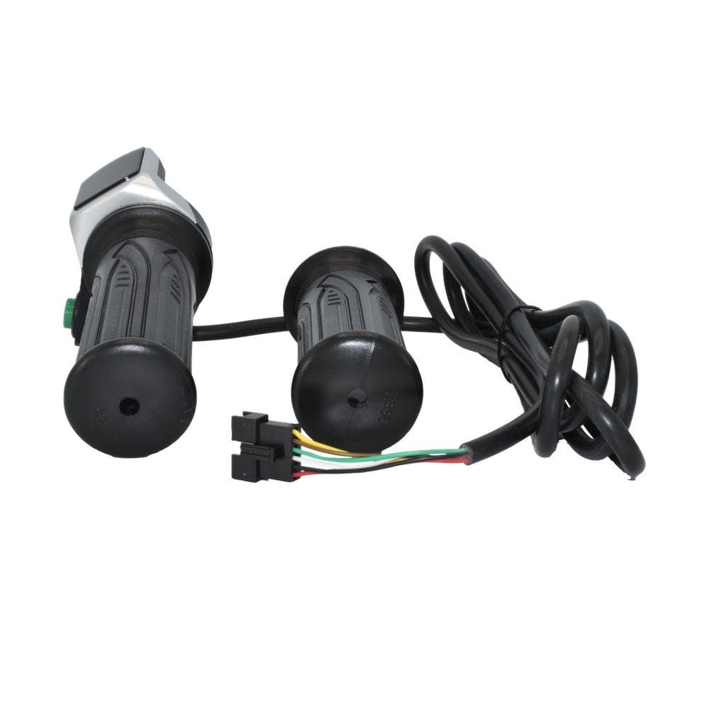 Acelerador de puño con indicador de batería (36V) y botón pulsador - Conector SM