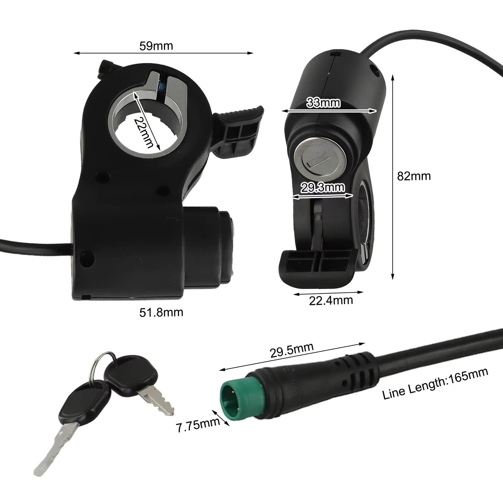 Acelerador con llave para Kukirin G2 PRO A