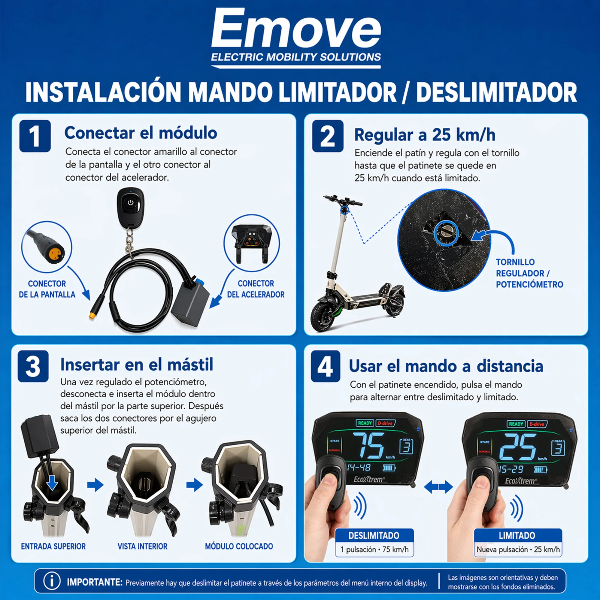 Mando deslimitador / limitador Ecoxtrem Armored / M41 Tank (versión oculta)